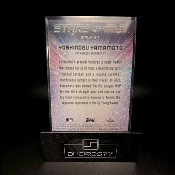 2024 Topps Yoshinobu Yamamoto Stars of MLB RC - Picture 2 of 2